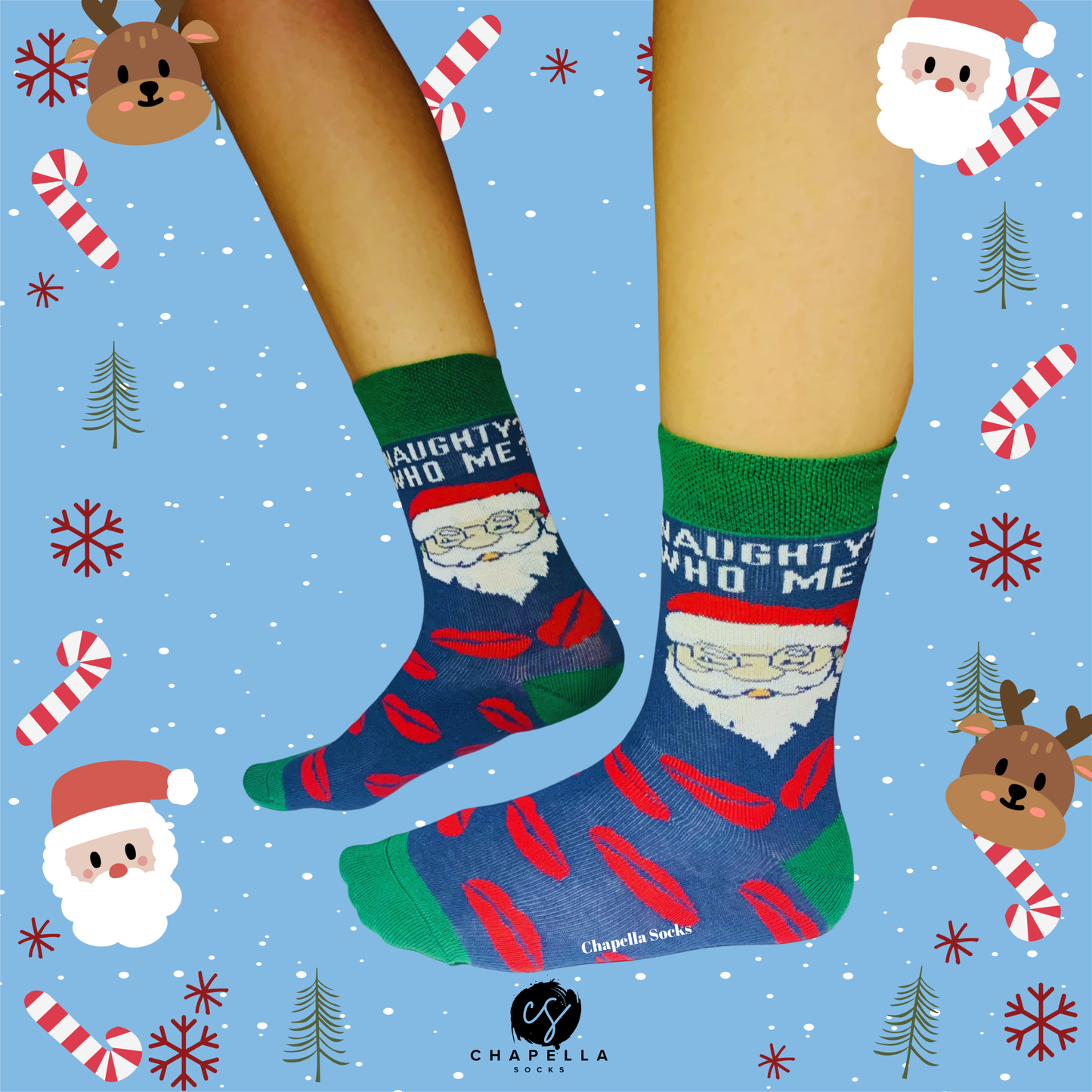 2-Pack Santa Claus Christmas Christmas Socks