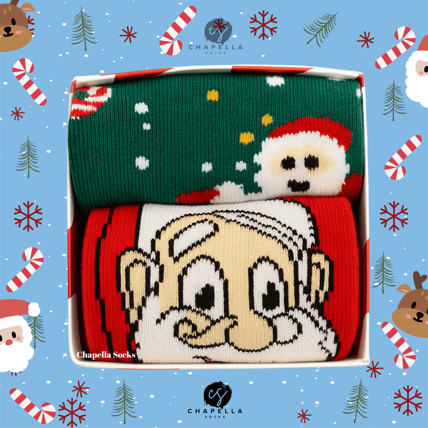 2'li Noel Baba ve Kurabiye Ev Noel Christmas Yılbaşı Çorap