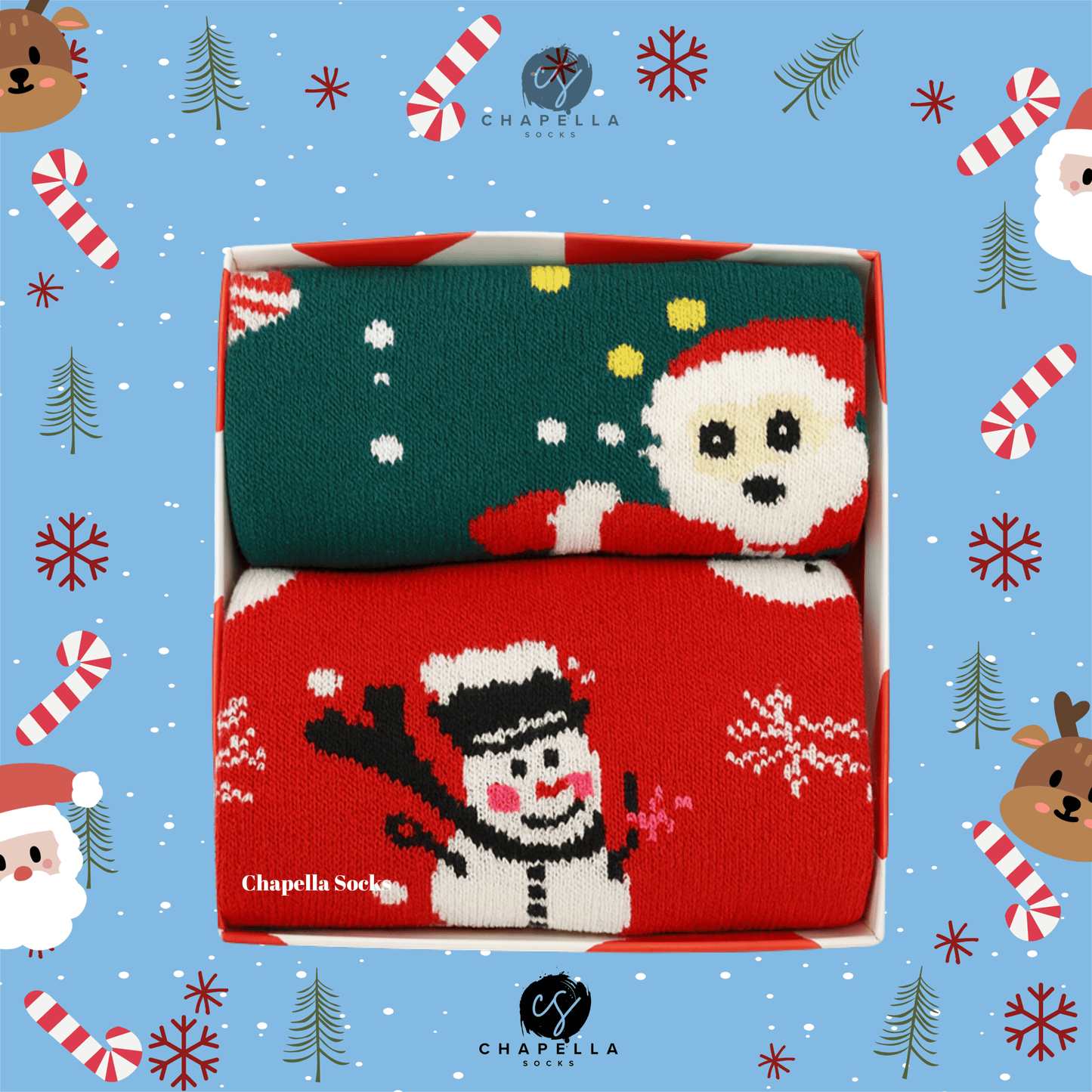 2'li Noel Baba ve Kurabiye Ev Noel Christmas Yılbaşı Çorap