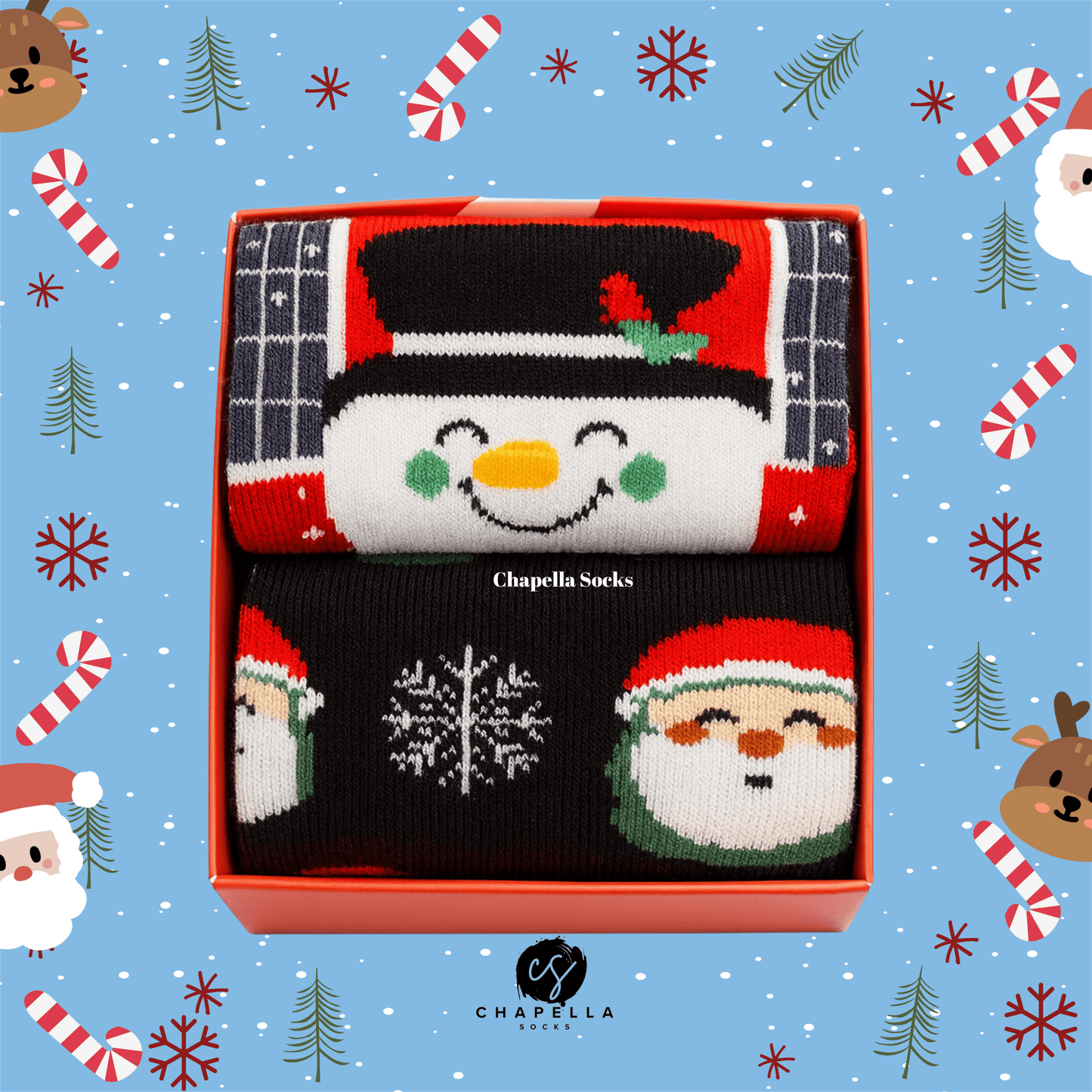 2'li Kardan Adam ve Noel Baba Noel Christmas Yılbaşı Çorap