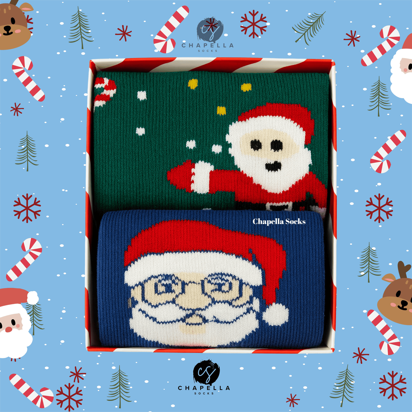 2'li Noel Baba Ve Kurabiye Ev Noel Christmas Yılbaşı Çorap