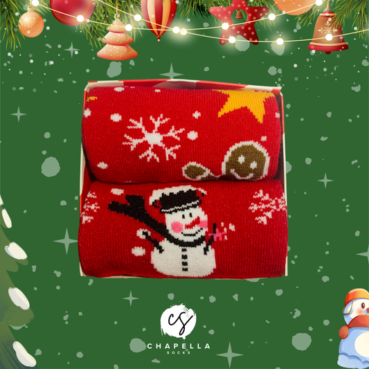 2'li Kardan Adam ve Kurabiye Noel Christmas Yılbaşı Çorap