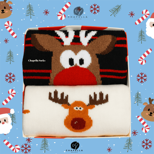 2-Pack Reindeer Christmas Christmas Socks