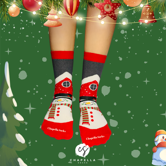 Kardan Adam Desenli Christmas Yılbaşı Çorap