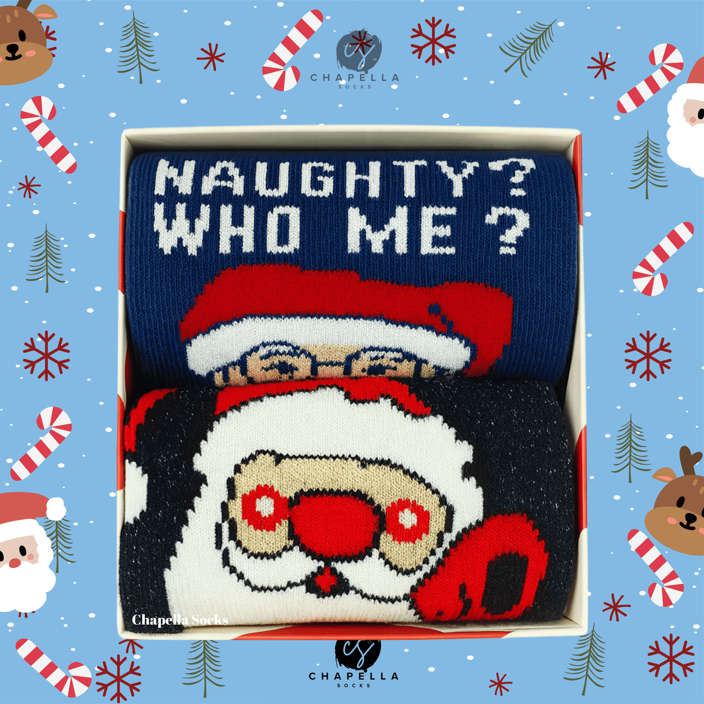 2-Pack Santa Claus Christmas Christmas Socks