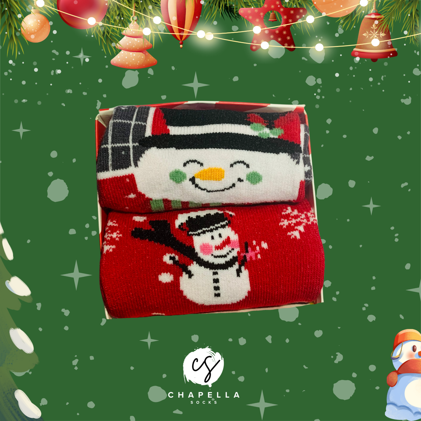 2'li Kardan Adamlar  Noel Christmas Yılbaşı Çorap