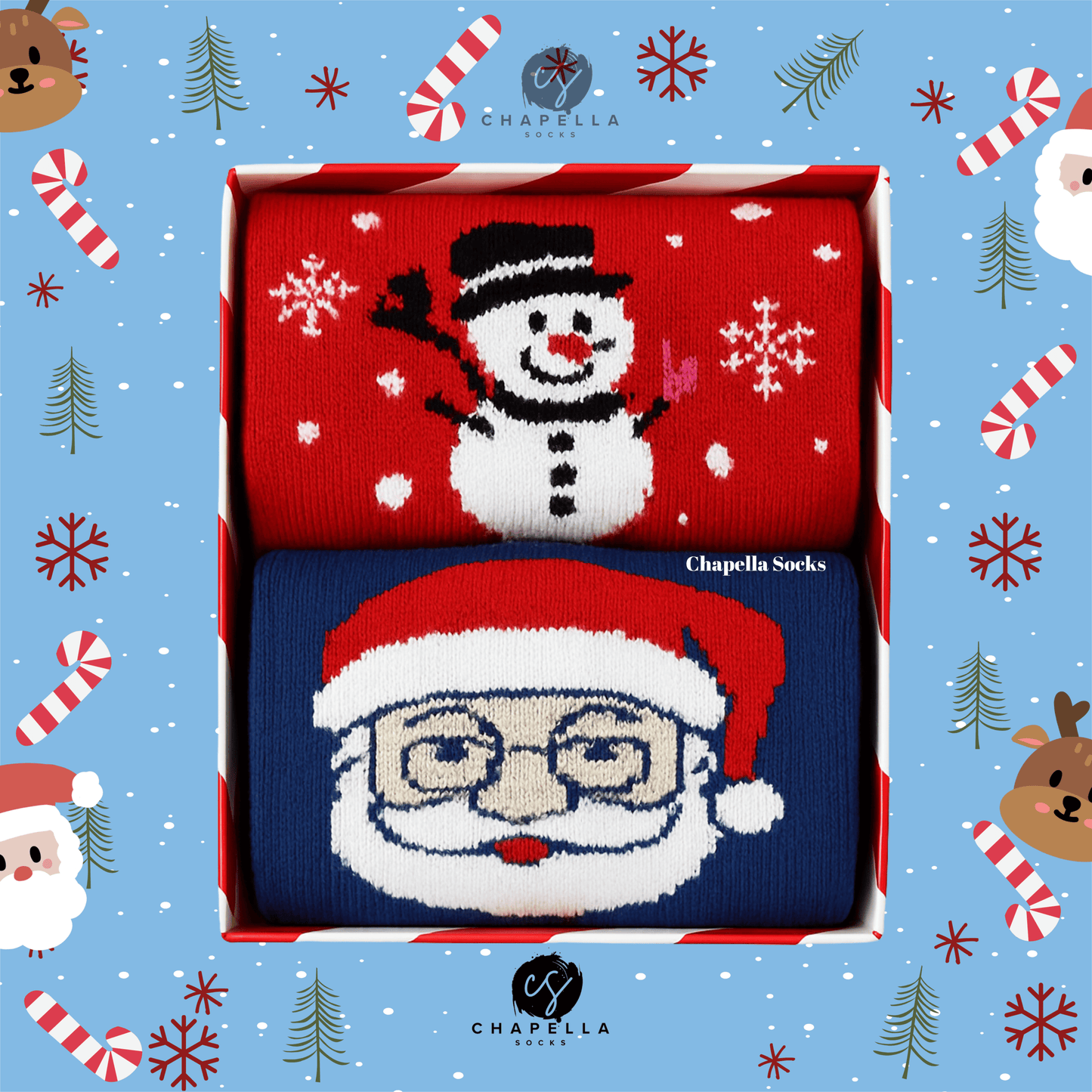 2'li Noel Baba Ve Kardan Adam Noel Christmas Yılbaşı Çorap