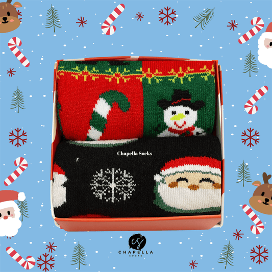 2'li Noel Baba ve Karışık Noel Christmas Yılbaşı Çorap