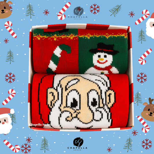 2'li Noel Baba ve Karışık Noel Christmas Yılbaşı Çorap