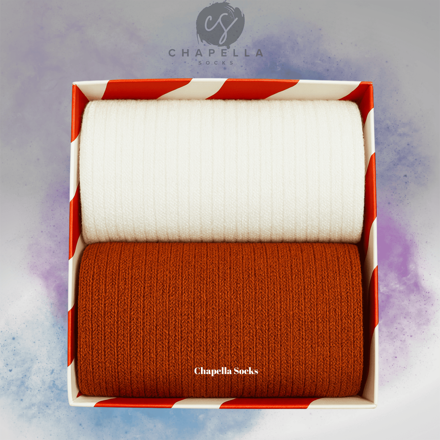 2'li Kırmızı ve Beyaz Düz Renkli Tenis Çorap