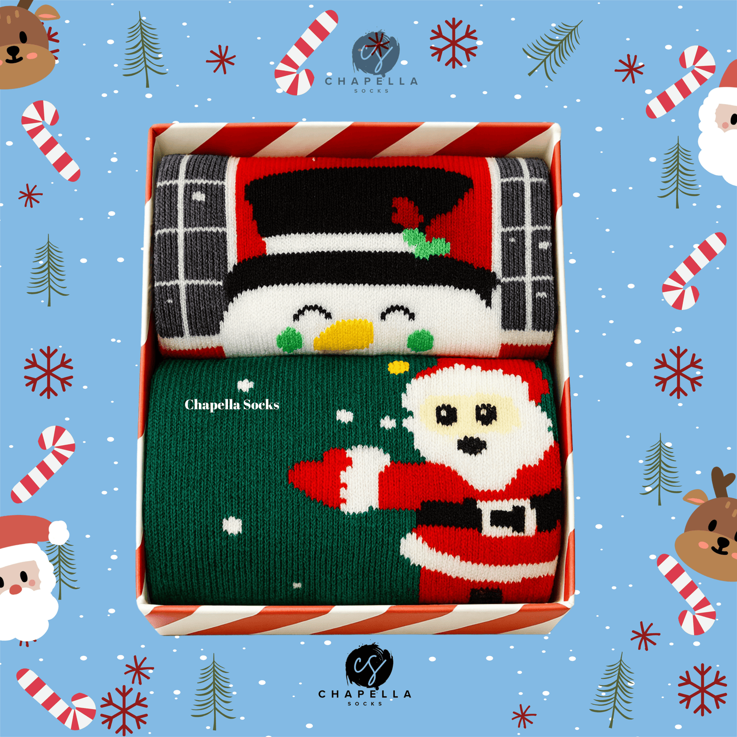 2'li Kardan Adam Ve Kardan Adam Noel Christmas Yılbaşı Çorap