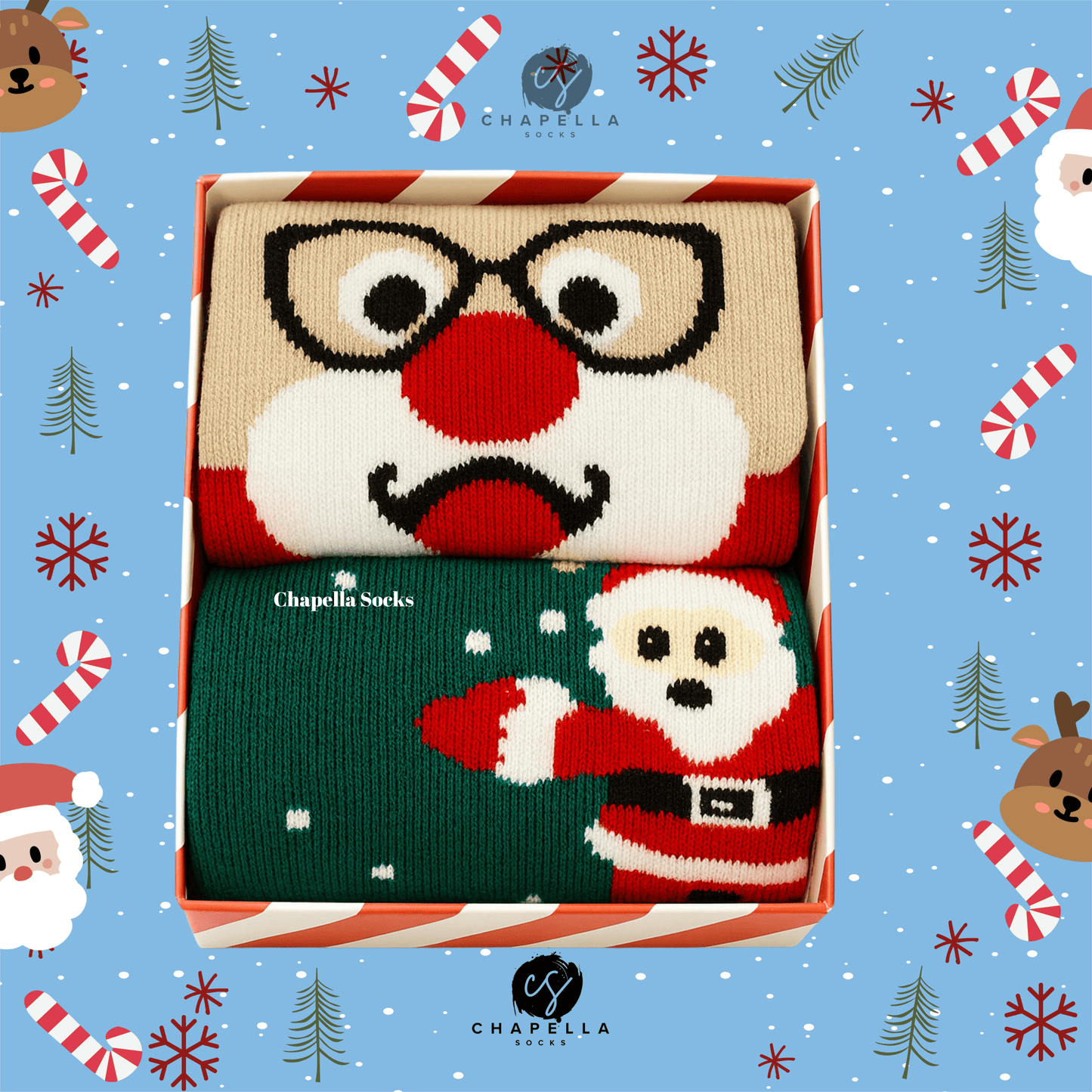 2'li Noel Baba Ve Kurabiye Ev Noel Christmas Yılbaşı Çorap